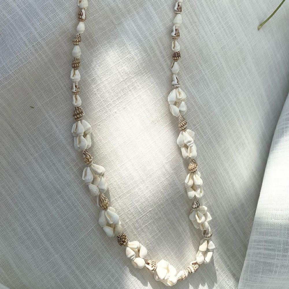 Crunch sea shell necklace 🐚🤍✨